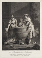 KG 13859
<br/>
De Italiaanse wasvrouwen
<br/>
<em>Le Vasseur, Jean Charles (1734-1816)</em>
